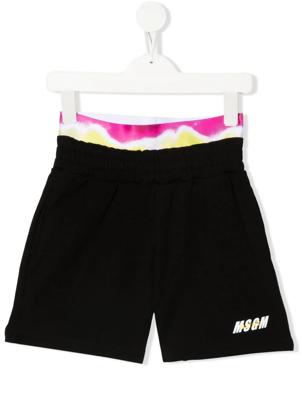 

MSGM Kids extended-waistband track shorts - Black