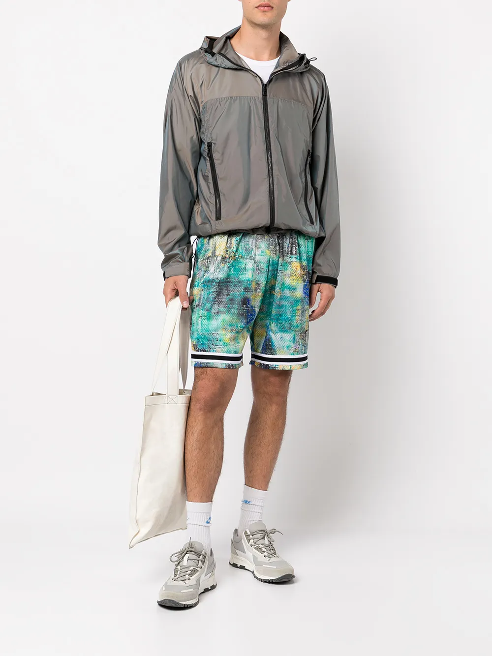 John Elliott Veldjack met capuchon - Grijs