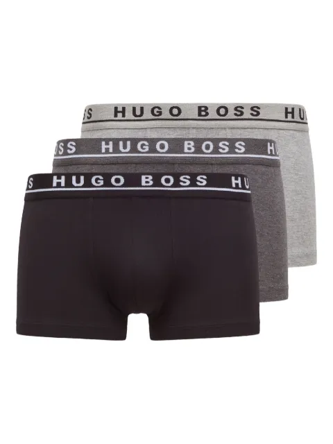 BOSS Kit 3 cuecas boxer com logo no cós