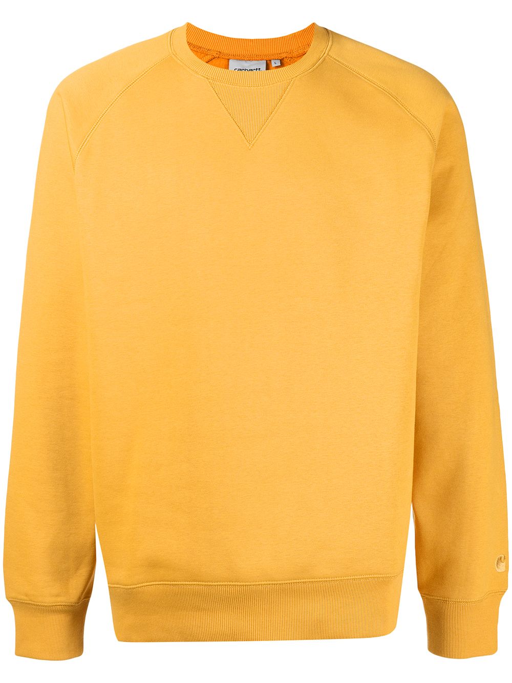 carhartt wip pull en maille à manches longues - jaune