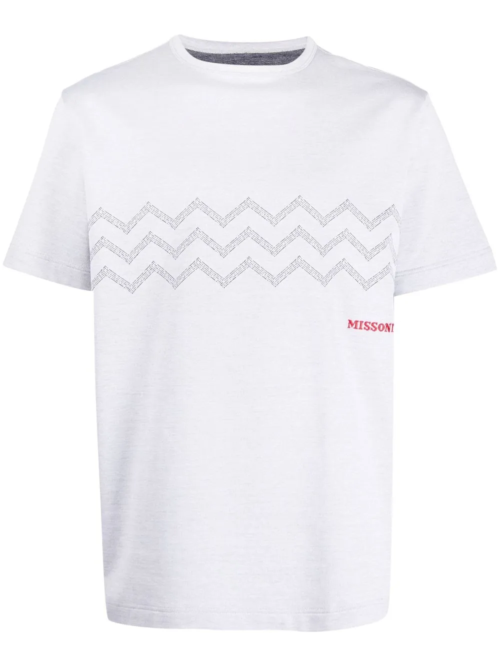 chevron-print cotton T-Shirt