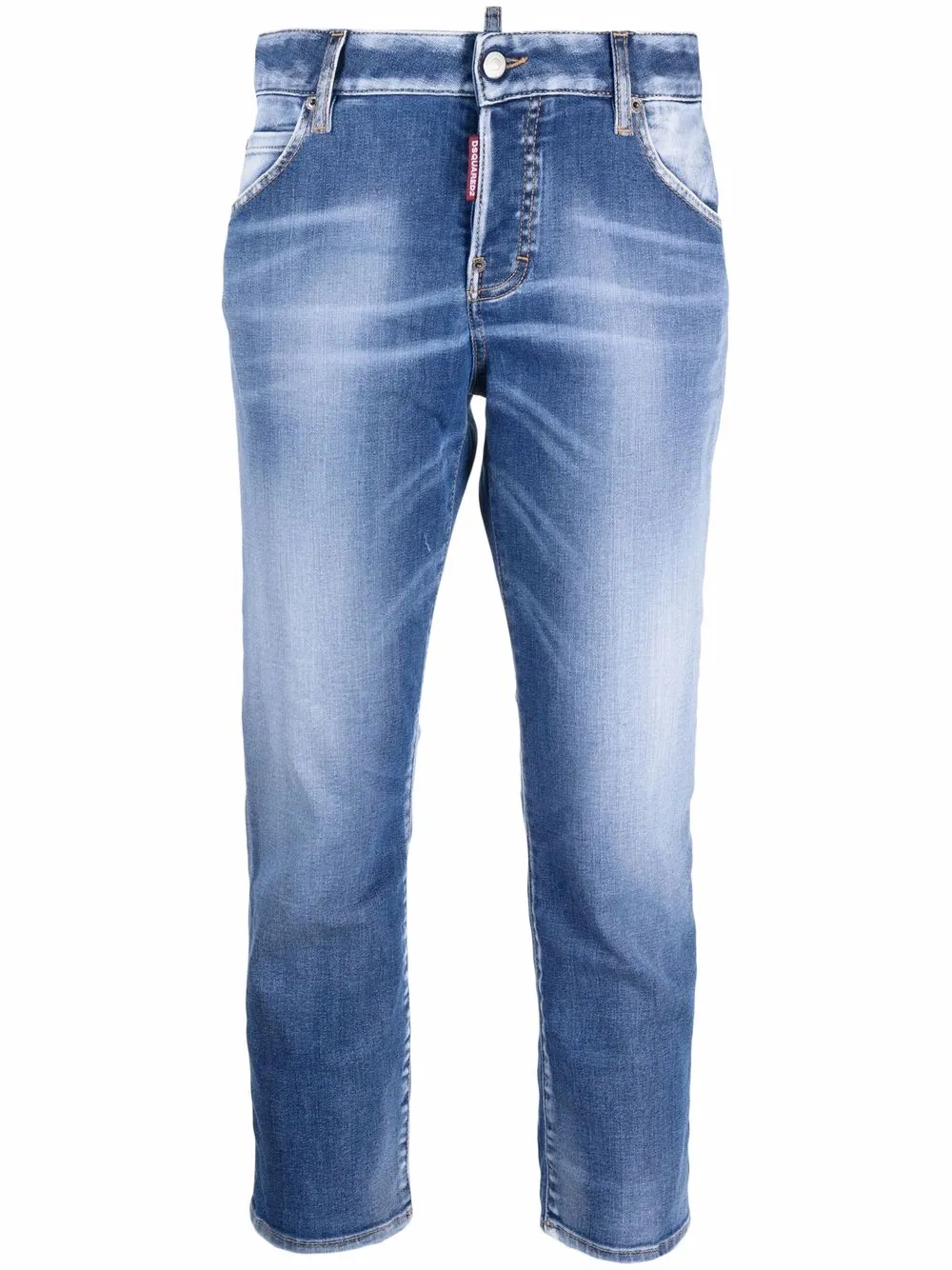 

Dsquared2 faded cropped jeans - Blue