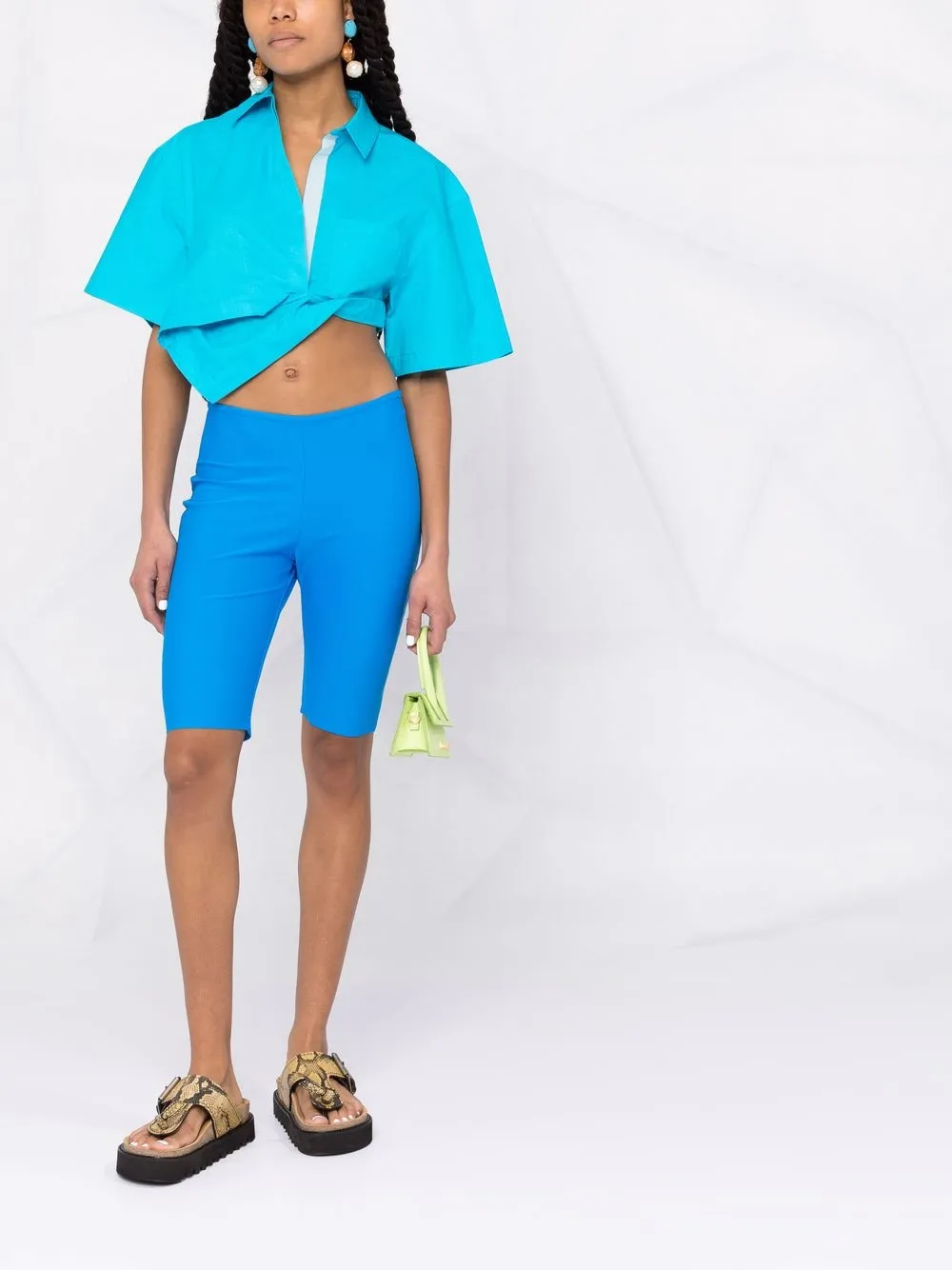 Jacquemus Cropped blouse - Blauw