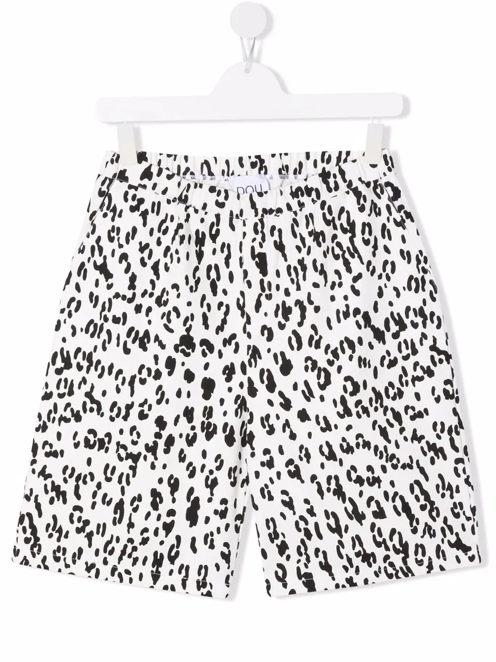 

Douuod Kids shorts con estampado de leopardo - Blanco
