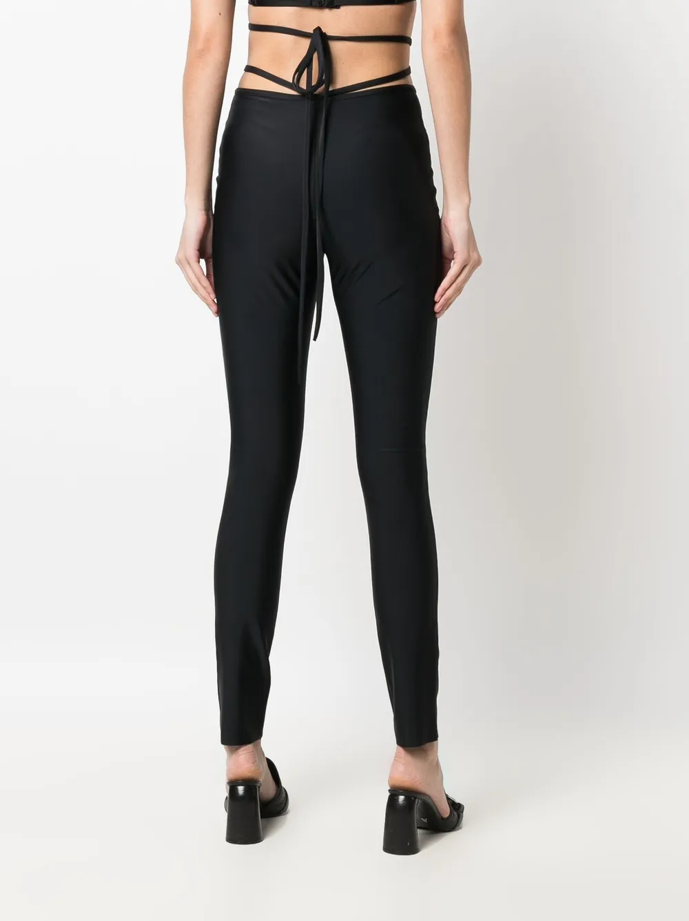 Crossover-Strap High-Waisted Leggings