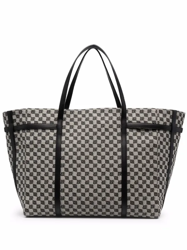 MISBHV jacquard-monogram Tote Bag - Farfetch