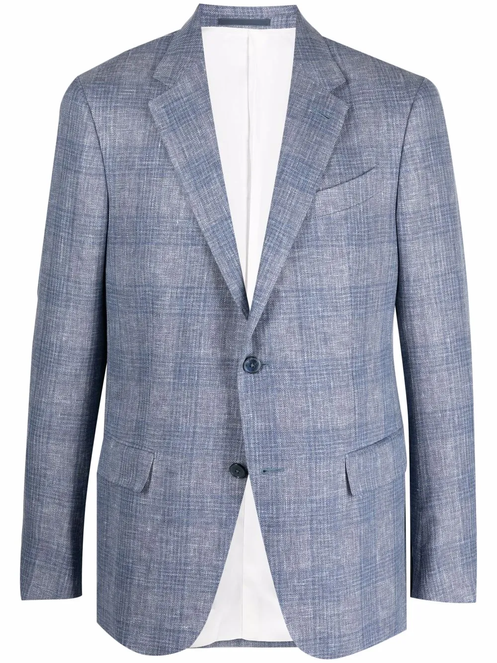 

Zegna plaid-check print blazer - Grey