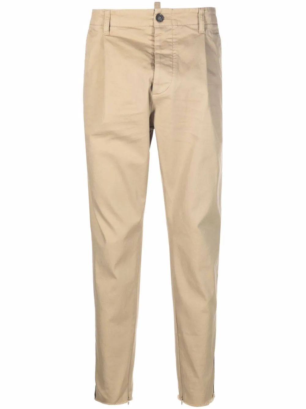 

Dsquared2 side stripe-print chino trousers - Neutrals