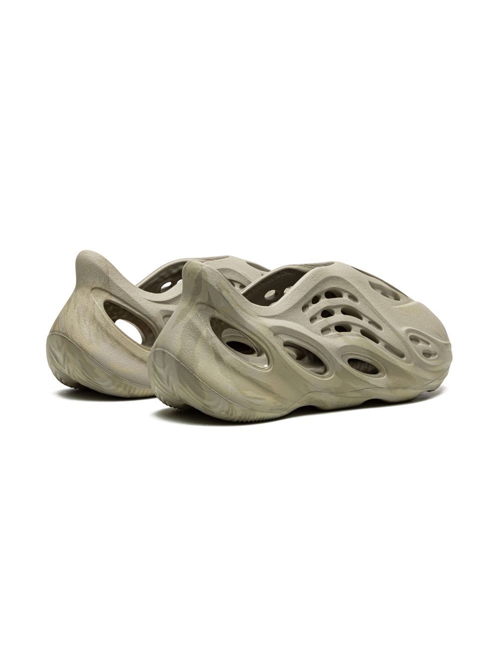Shop Adidas Originals Yeezy Foam Runner "stone Sage" Sneakers In Neutrals