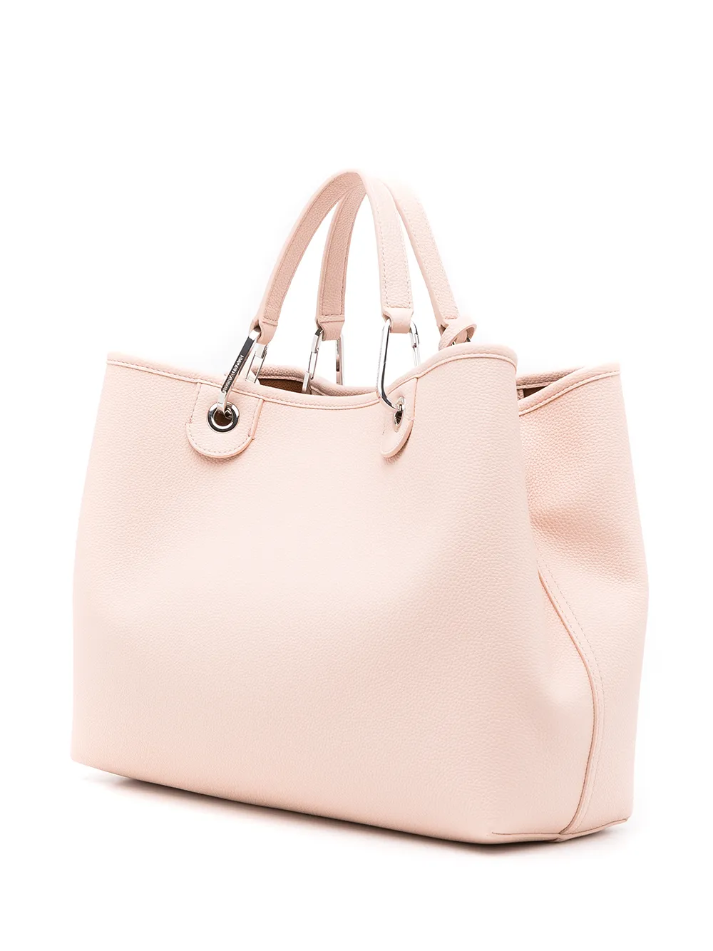 emporio armani logo肩带卵石纹理托特包 图 3