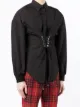 Alexander McQueen corset-front shirt