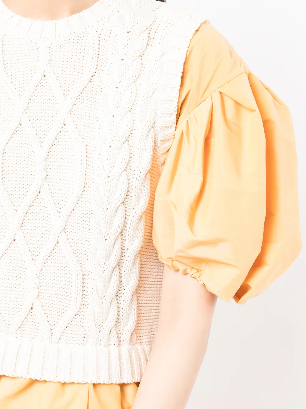 Layered-Effect Flared Dress