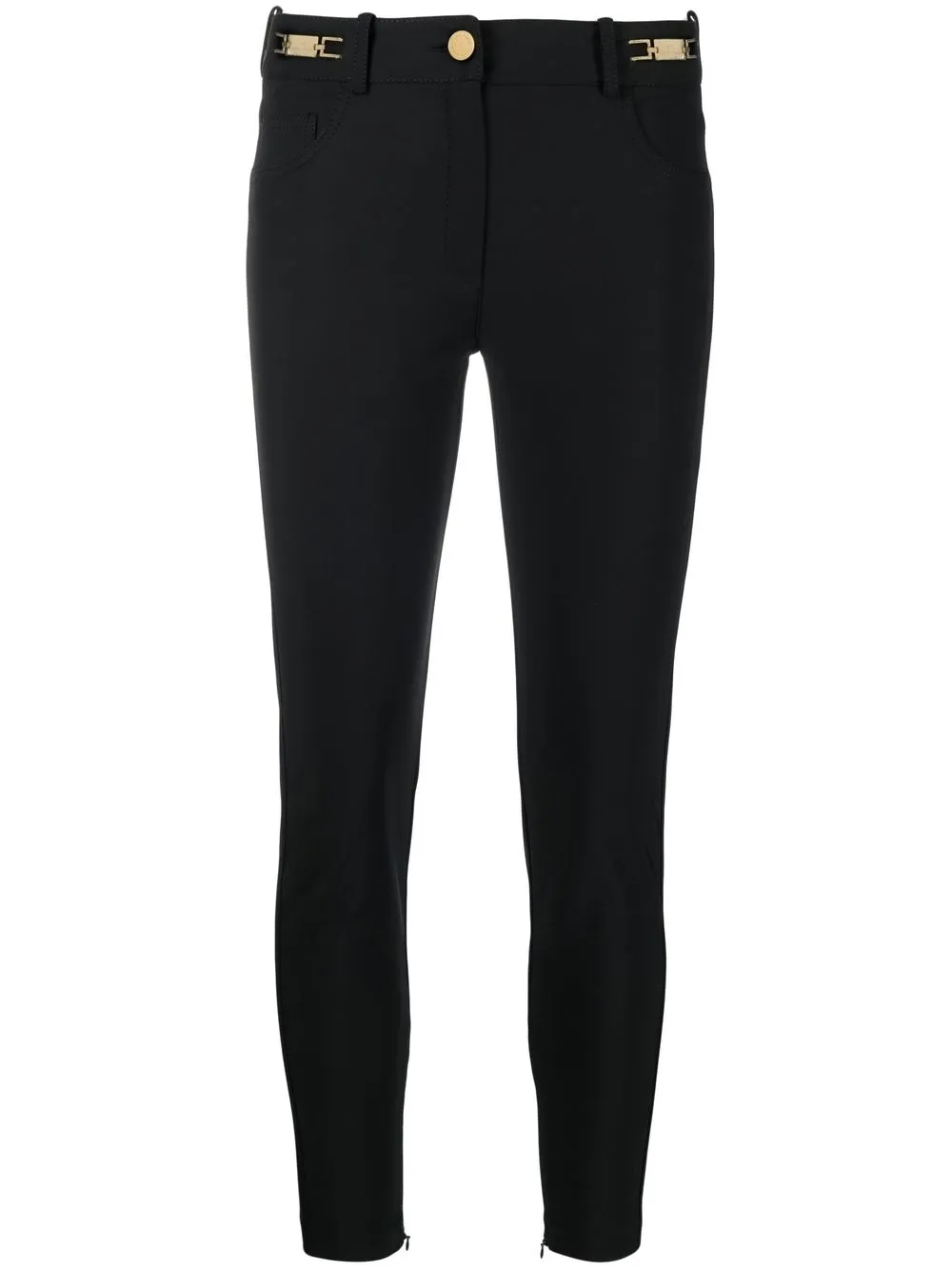 

Elisabetta Franchi pantalones skinny capri - Negro