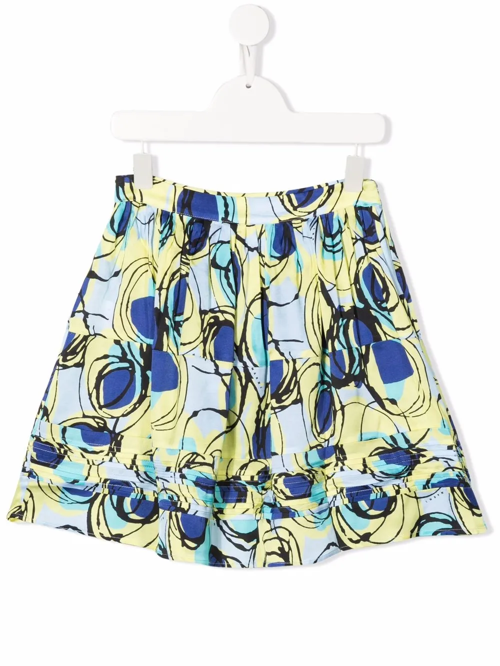 

Marni Kids abstract-pattern print shorts - Blue