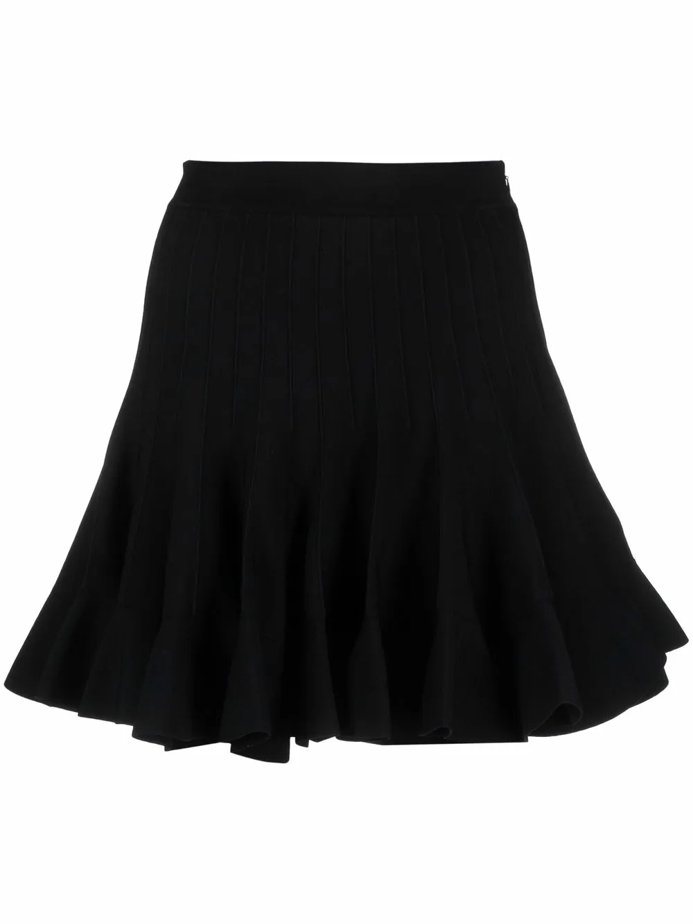 

Alexander McQueen falda corta con peplum - Negro