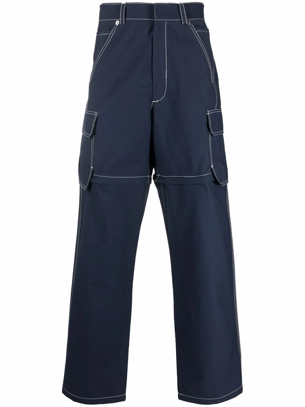 

Jacquemus jeans con tiro alto - Azul