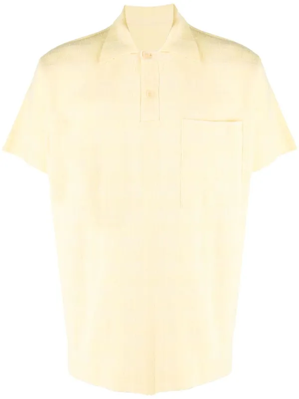 Jacquemus ジャカードニット ポロシャツ | イエロー | FARFETCH JP