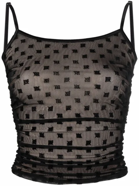 MISBHV - logo-print vest top