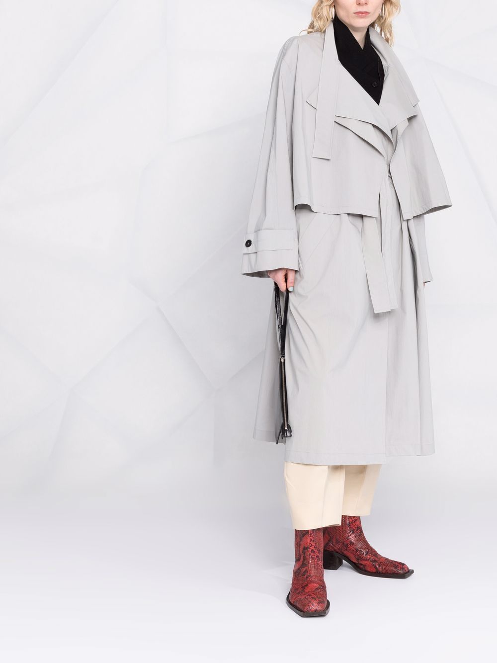 low classic trench coat