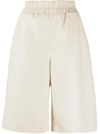 faux-leather knee-length shorts | Low 