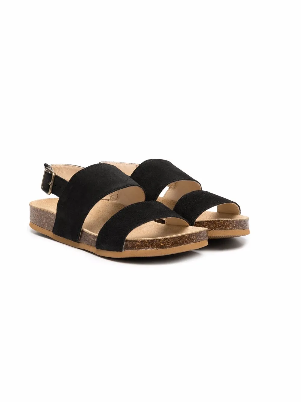 

Bonpoint sandalias de ante con tira trasera - Negro