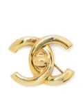 CHANEL Pre-Owned 1997 CC Turn-lock brooch - Gold