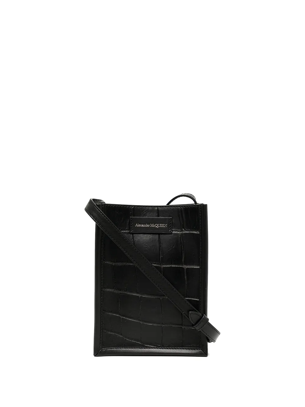 

Alexander McQueen mochila tipo mensajero efecto - Negro