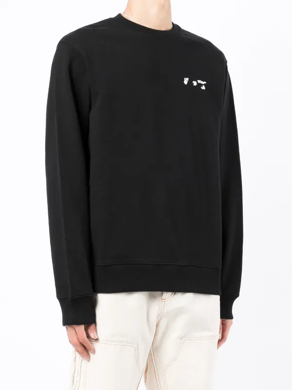 Off white 2025 logo print sweatshirt
