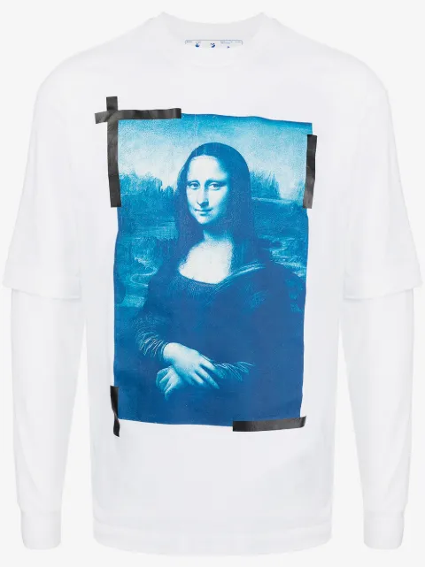 Off-White t-shirt en coton à imprimé Monalisa