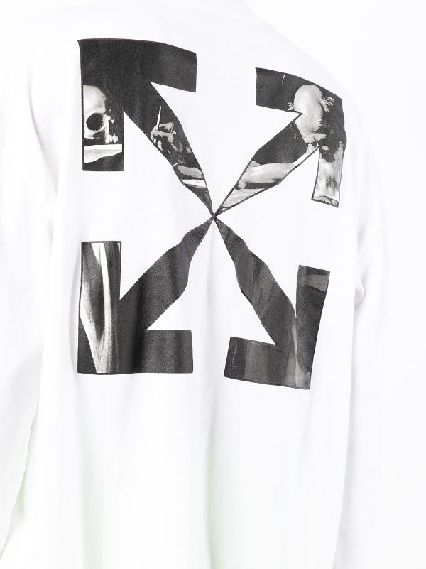 Off-White オフホワイト Caravaggio Arrows プリント モックネック T