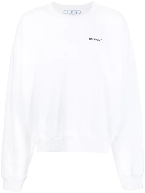 Off-White Caravaggio Arrow-print crew-neck sweatshirt