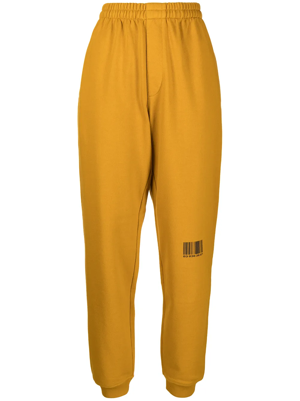 

VTMNTS joggers con código de barras estampado - Amarillo