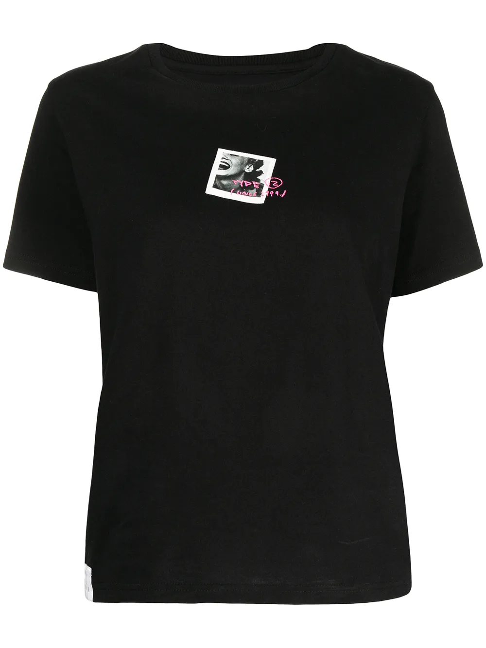 

izzue logo crew-neck T-shirt - Black