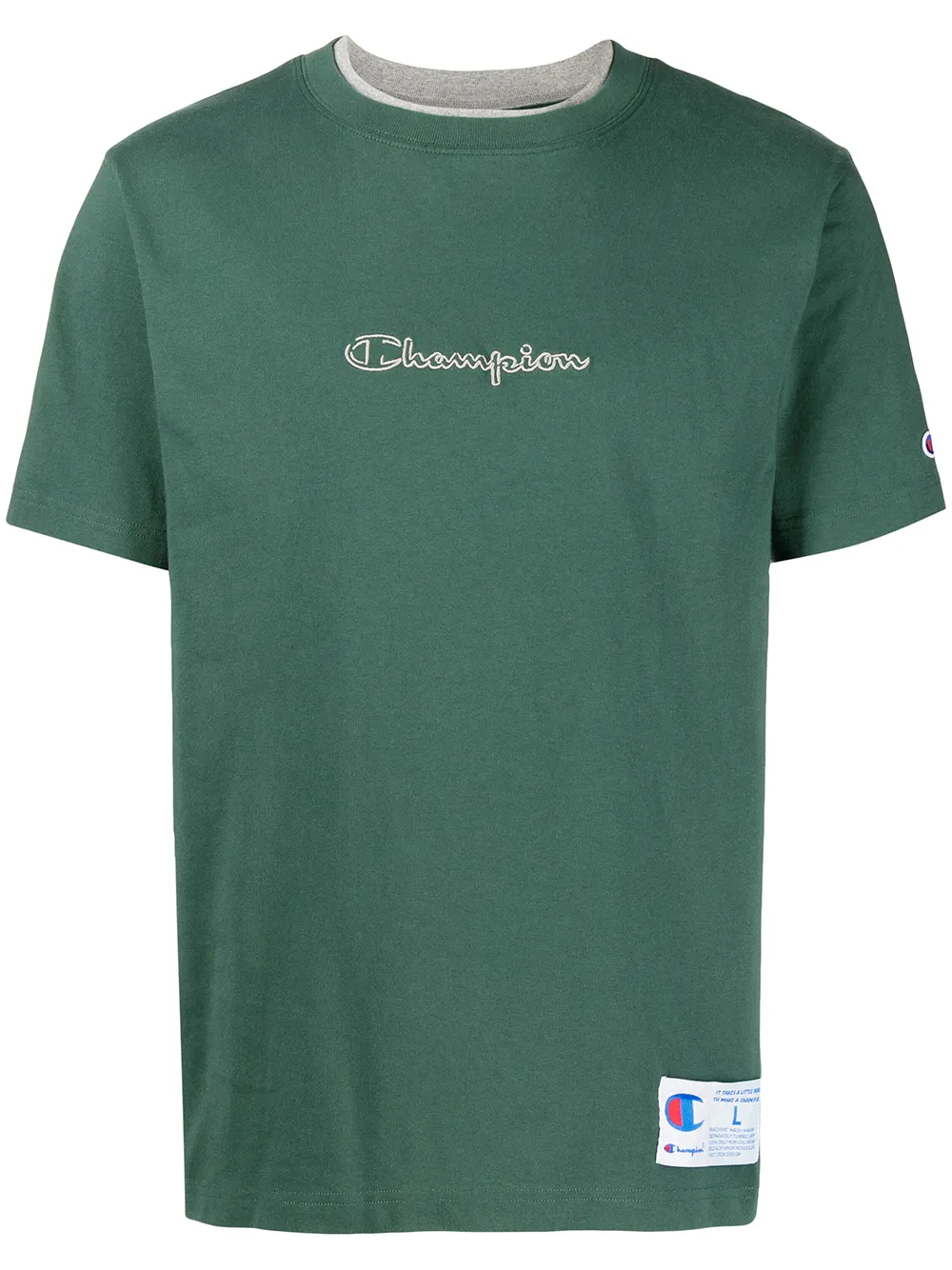 

Champion playera con logo bordado - Verde