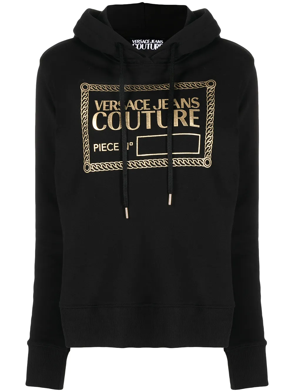 

Versace Jeans Couture hoodie con logo estampado - Negro