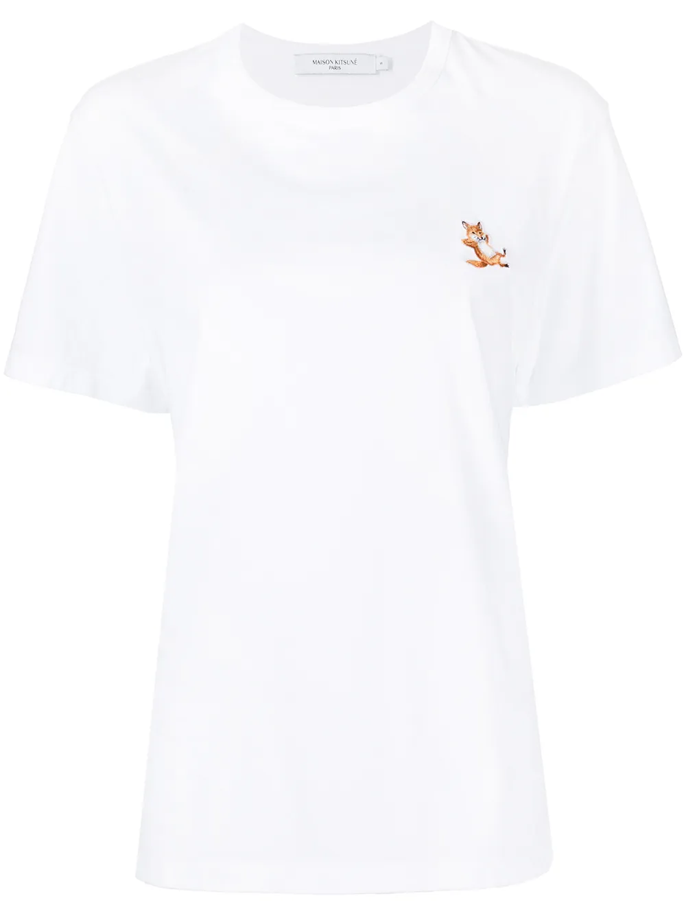 

Maison Kitsuné Chillax Fox patch cotton T-shirt - White