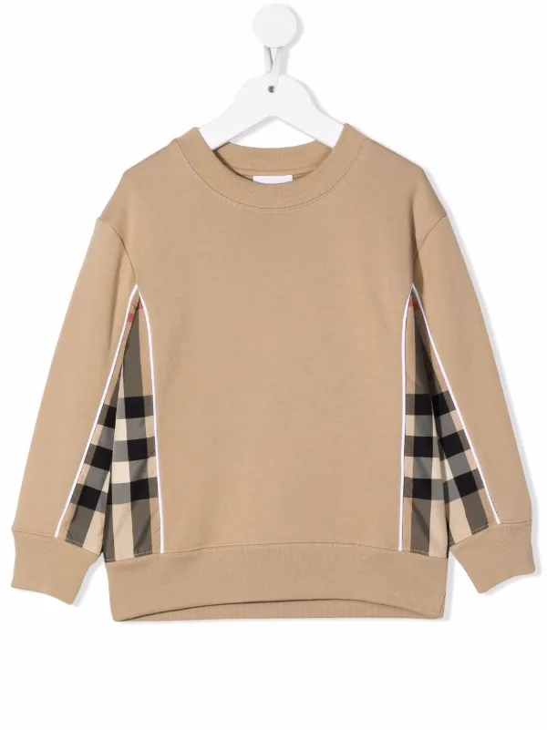 Burberry archive logo shop panelled cotton sweatshirt