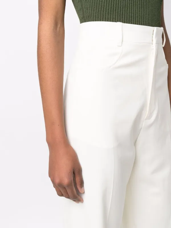 【JACQUEMUS】ジャックムス ストレート パンツ ホワイト Jacquemus ストレートパンツ | ホワイト | FARFETCH JP