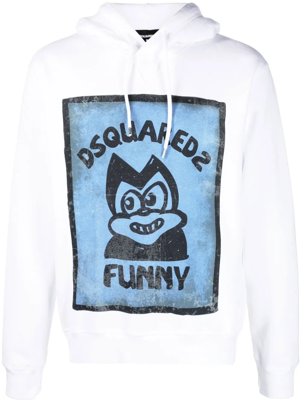 

Dsquared2 hoodie con estampado gráfico - Blanco