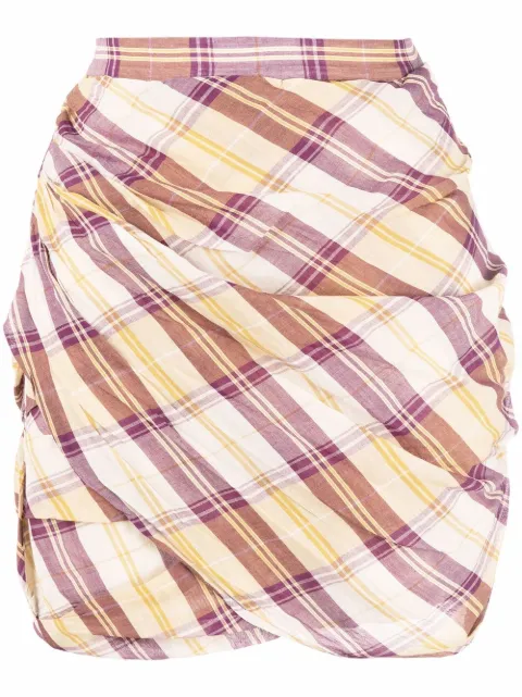 MARANT ÉTOILE plaid-check print skirt