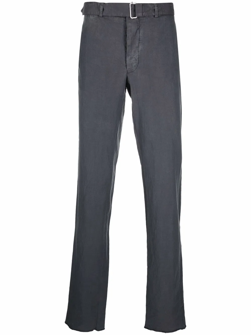 

Officine Generale pantalones rectos con efecto desgastado - Gris