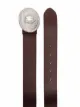 Alessandra Rich engraved-buckle Western-style belt