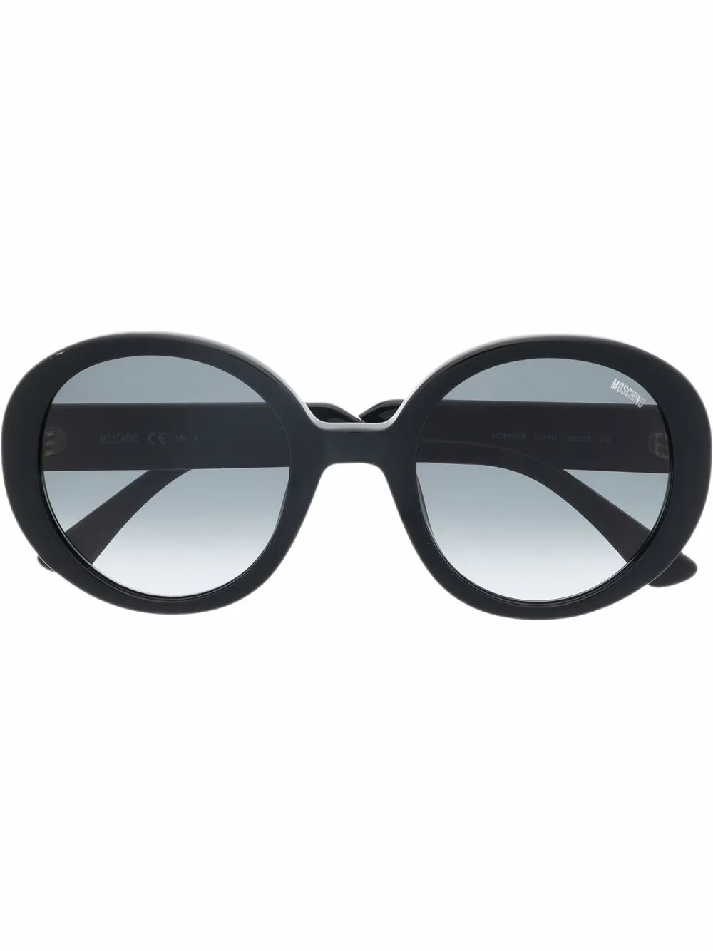 

Moschino Eyewear lentes de sol con armazón redonda - Negro