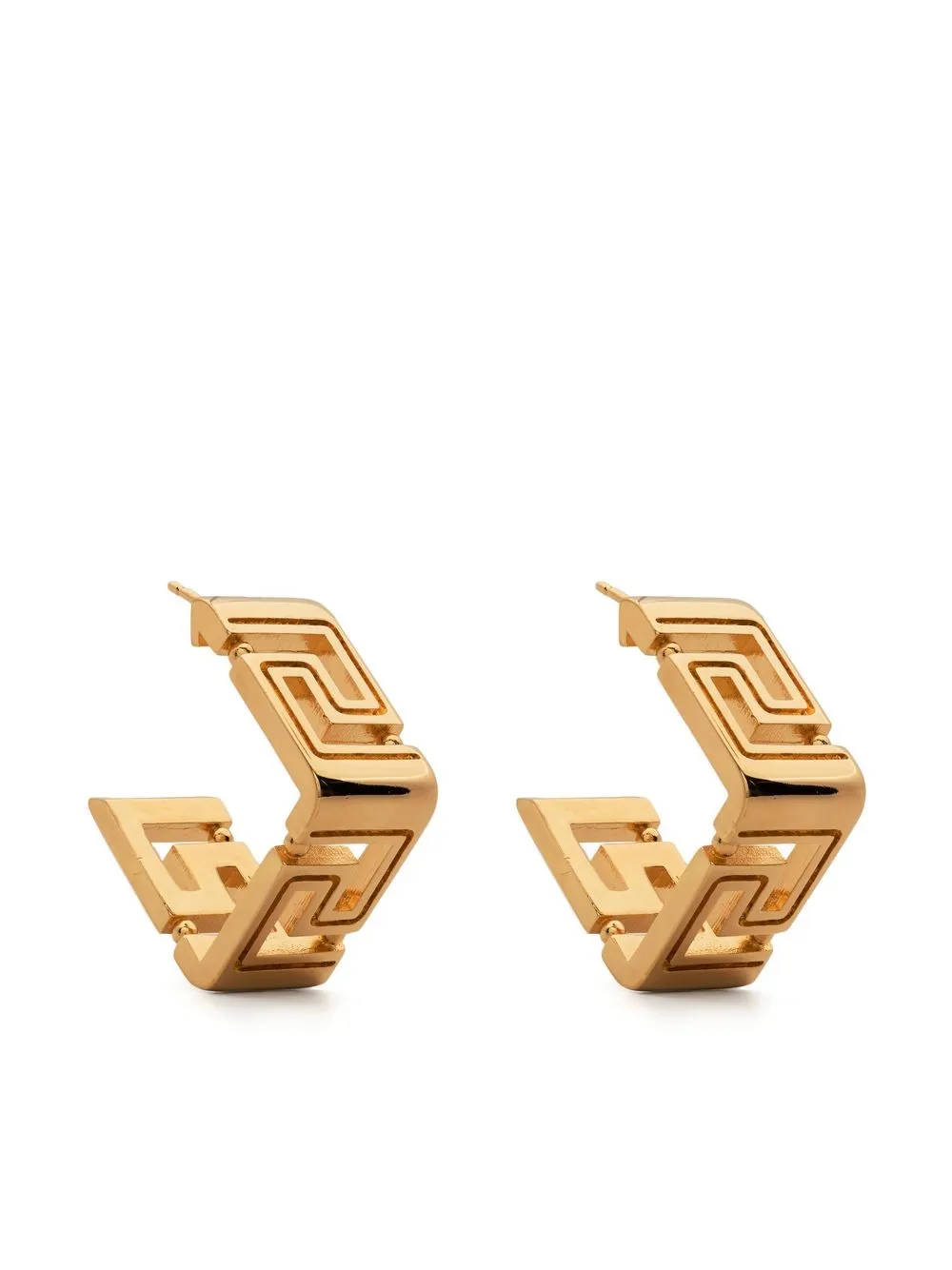 farfetch.com | Versace Greca hoop earrings