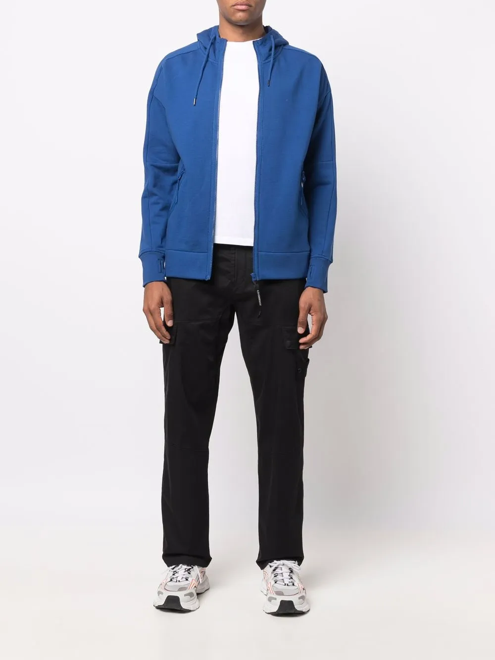 C.P. Company Hoodie met rits - Blauw