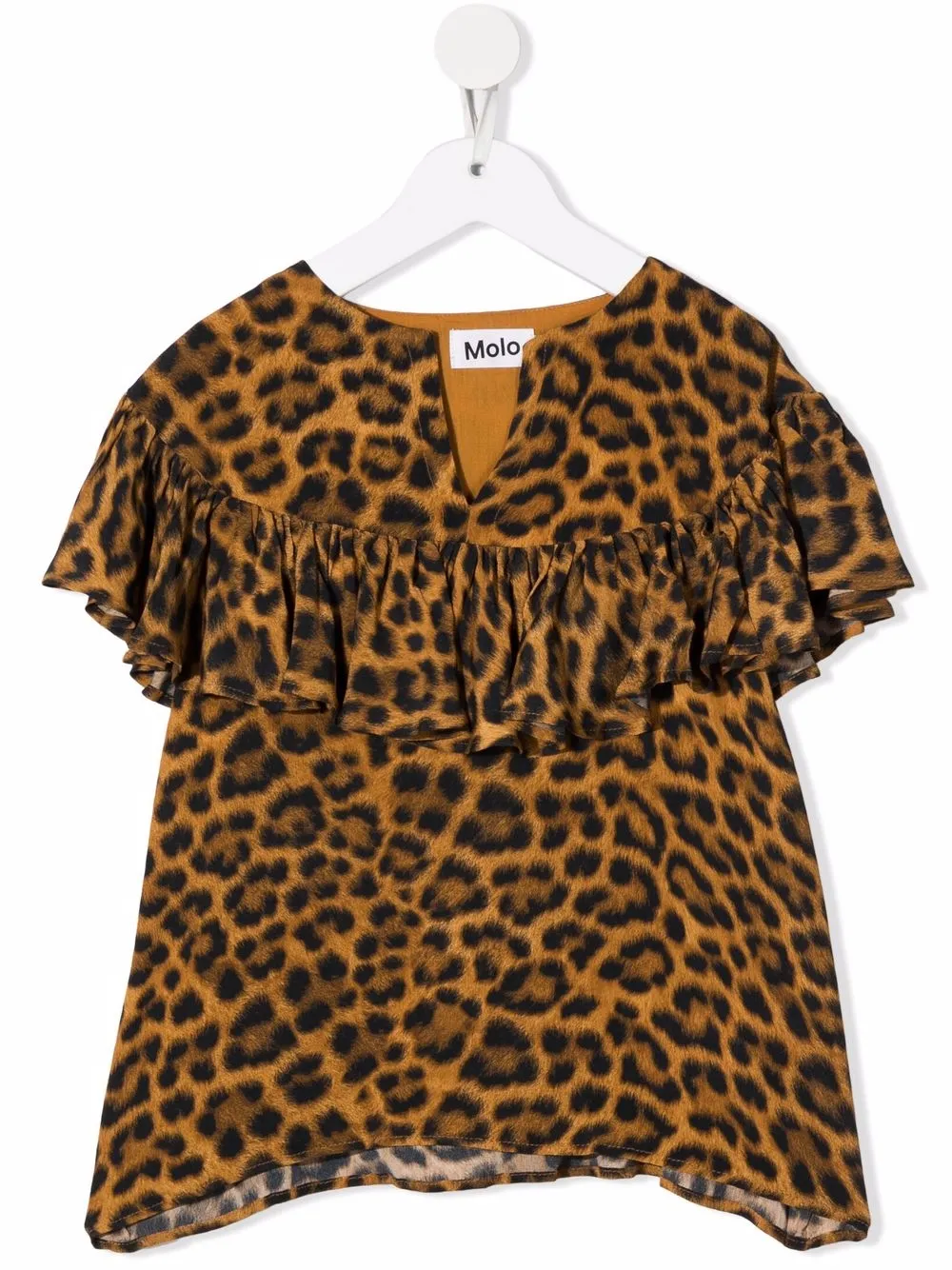 

Molo leopard-print short-sleeved top - Brown