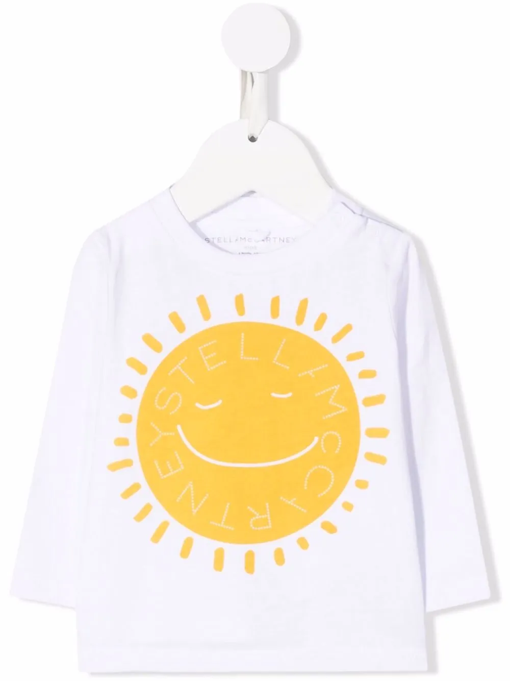 

Stella McCartney Kids playera con sol estampado - Blanco