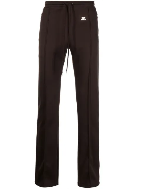 Courrèges logo-appliqué trousers