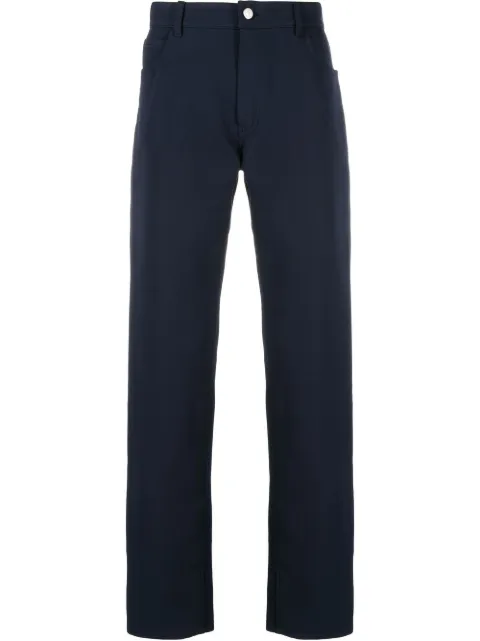 Courrèges pantalones rectos con tiro medio