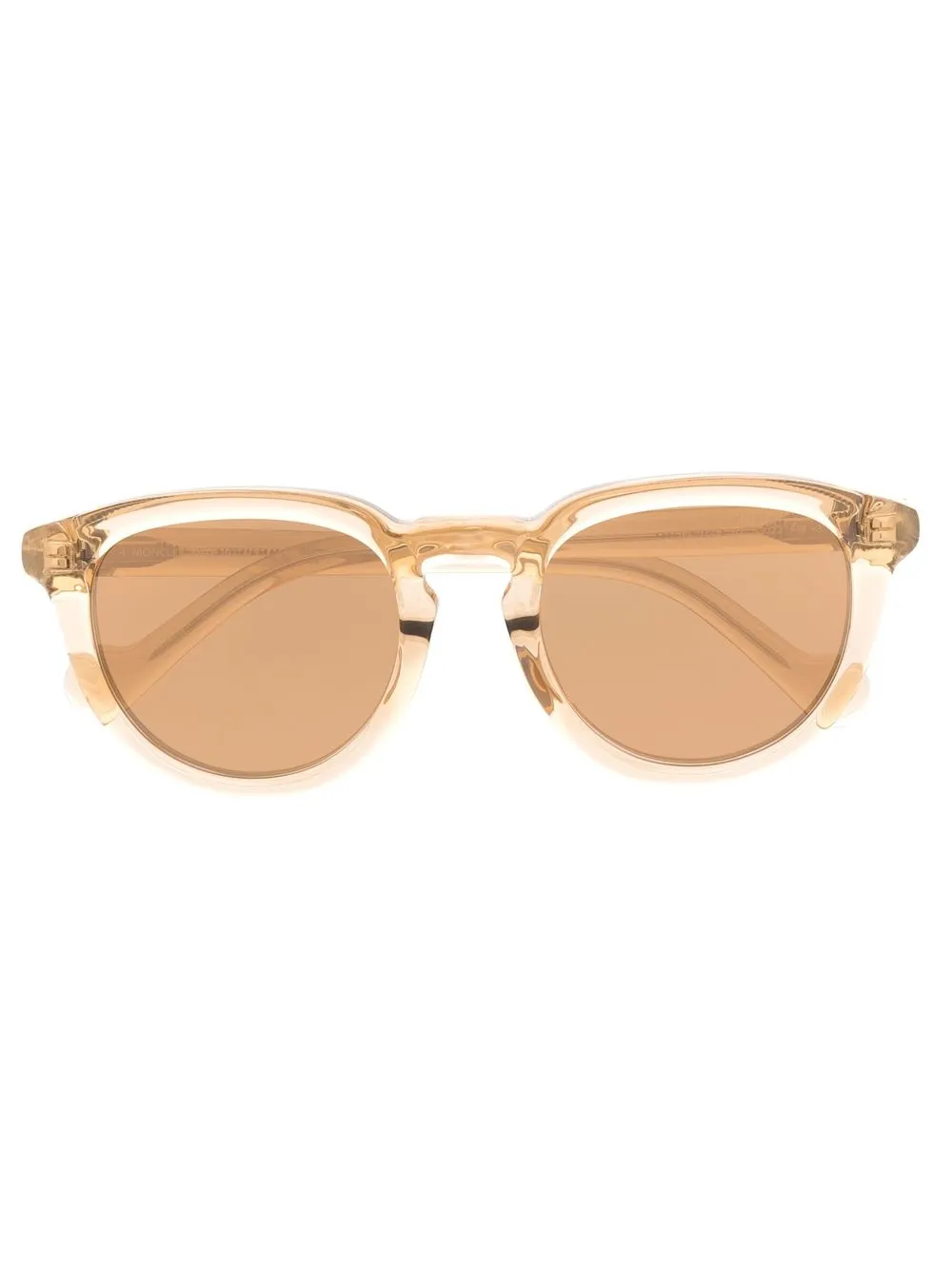 

Moncler Eyewear logo square tinted sunglasses - Neutrals